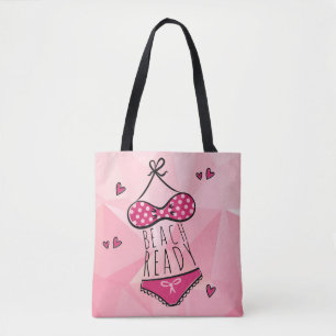 Bikini Beach Ready Girl Pink Tasche