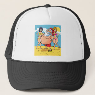 Bikini Beach Santa Claus Truckerkappe