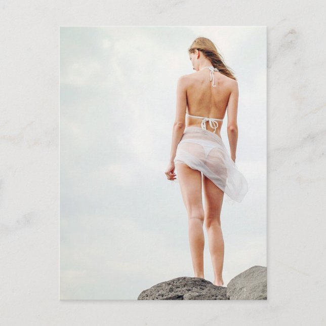 Bikini Beauty ! Foto-Postkarte Postkarte (Vorderseite)