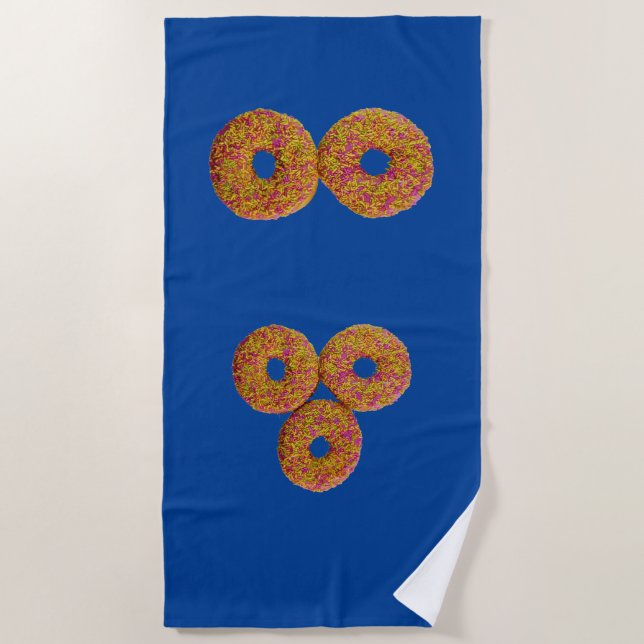 Bikini donuts strandtuch (Vorderseite)