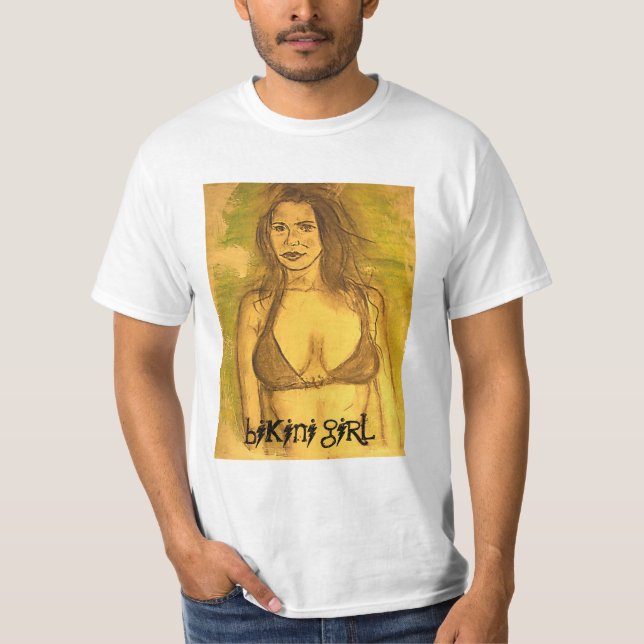 Bikini Girl Art T-Shirt (Vorderseite)