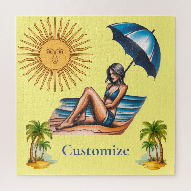 Bikini Girl Beach Napping Thunder_Cove (Vertikal)
