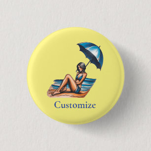Bikini Girl Beach Napping Thunder_Cove Button