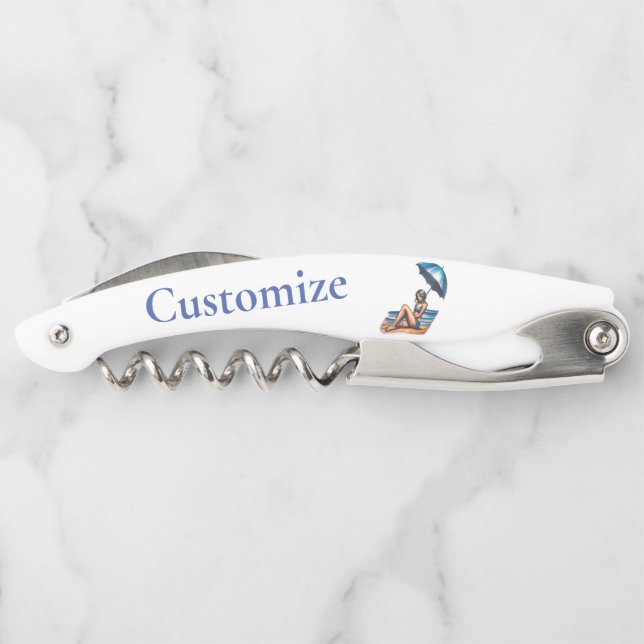 Bikini Girl Beach Napping Thunder_Cove Kellnermesser (Rückseite)