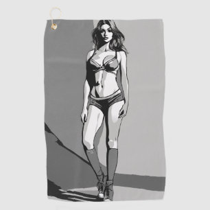 Bikini Girl Golfhandtuch