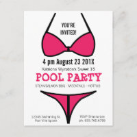 Bikini Girl Sweet 16 Pool Party