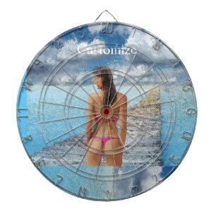 Bikini Girl Thunder_Cove Dartscheibe