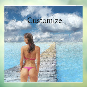 Bikini Girl Thunder_Cove Fensteraufkleber