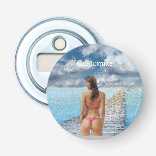 Bikini Girl Thunder_Cove Flaschenöffner