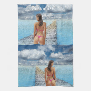 Bikini Girl Thunder_Cove Geschirrtuch
