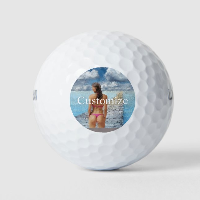 Bikini Girl Thunder_Cove Golfball (Vorderseite)