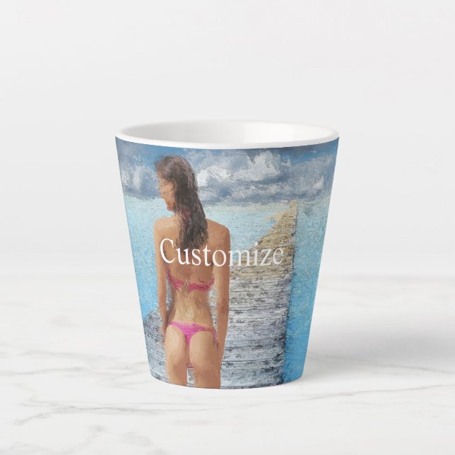 Bikini Girl Thunder_Cove Milchtasse (Vorderseite)