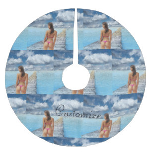 Bikini Girl Thunder_Cove Polyester Weihnachtsbaumdecke