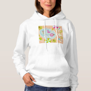 Bikini-Girls und Typ spielen Schwimmbadspiel Hoodie