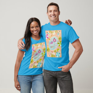 Bikini-Girls und Typ spielen Schwimmbadspiel T-Shirt