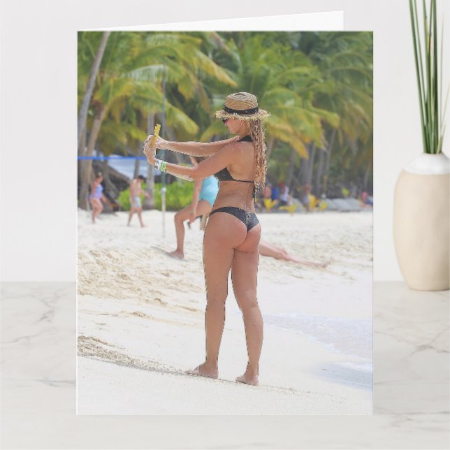 BIKINI GRANDE CARTES D'ANNIVERSAIRE DE LA FILLE DE (Devant)