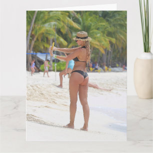 BIKINI GRANDE CARTES D'ANNIVERSAIRE DE LA FILLE DE