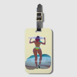 Bikini Hintern Beach Girl Thunder_Cove Gepäckanhänger