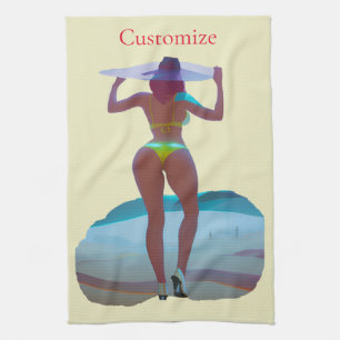Bikini Hintern Beach Girl Thunder_Cove Geschirrtuch