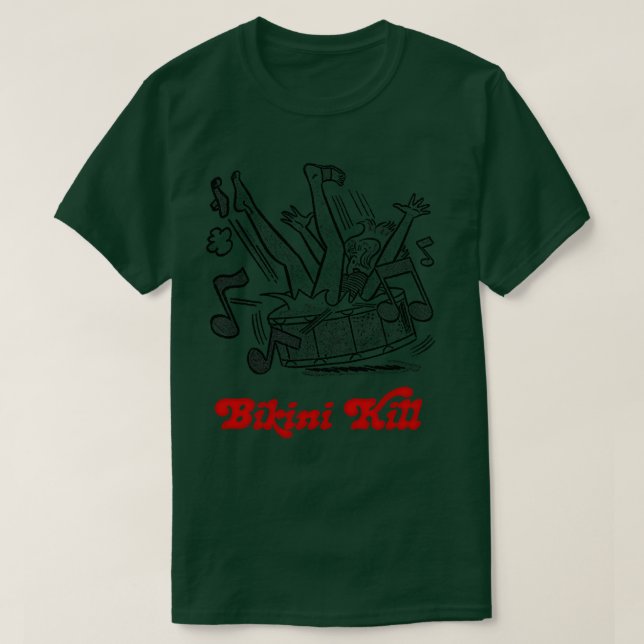 Bikini Kill Punk Girl Design T-Shirt (Design vorne)