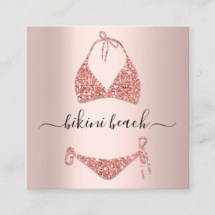 Bikini Lingerie Beach Kostüme Unterwäsche OnlineSh Quadratische Visitenkarte