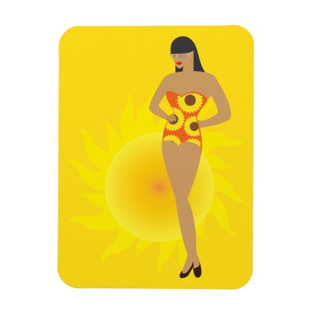 Bikini-Mädchen Magnet (Vertikal)