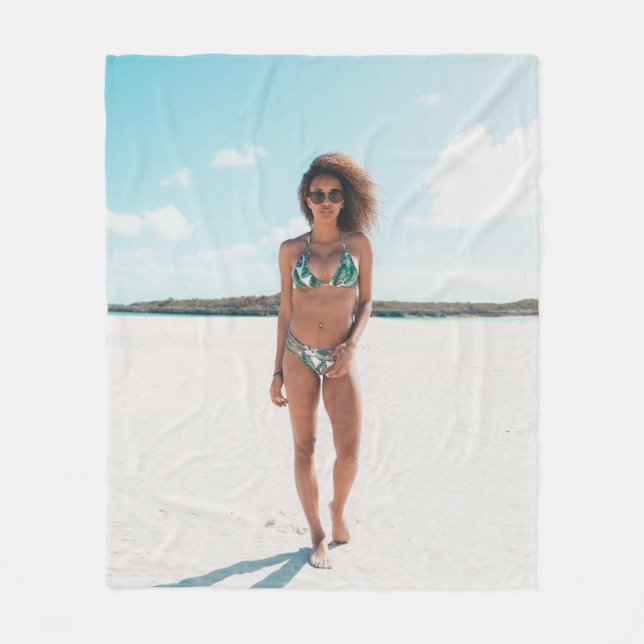 Bikini mit stehendem Sand Fleecedecke (Vorderseite)