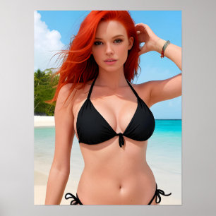 Bikini-Modell Poster