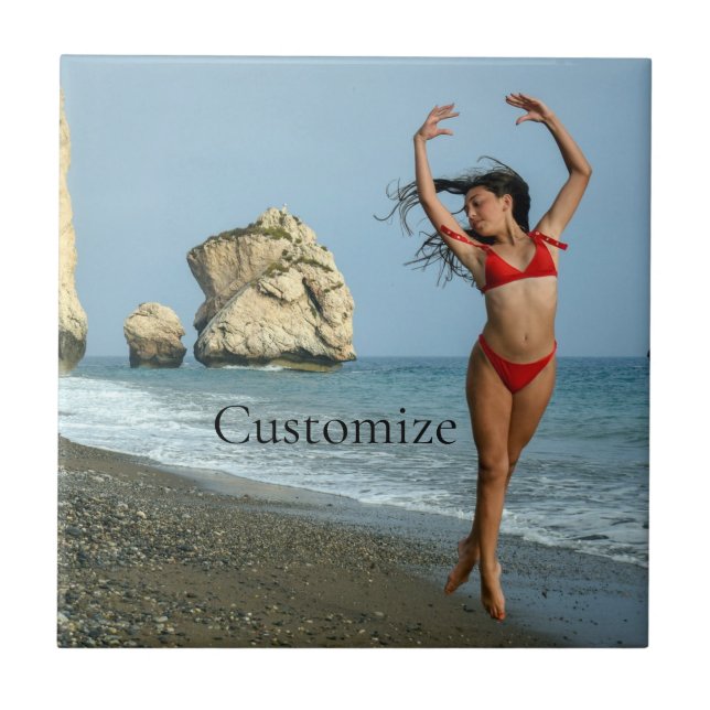 Bikini Modell tanzen Thunder_Cove Fliese (Vorderseite)