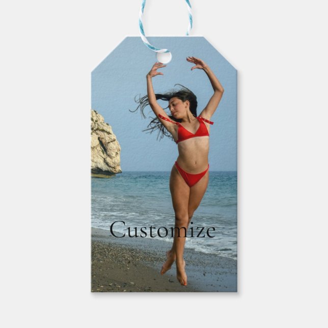 Bikini Modell tanzen Thunder_Cove Geschenkanhänger (Vorderseite)
