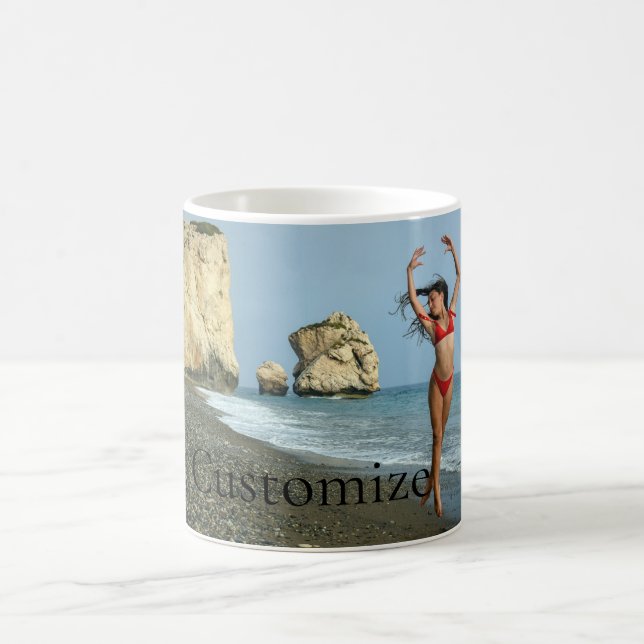 Bikini Modell tanzen Thunder_Cove Kaffeetasse (Mittel)