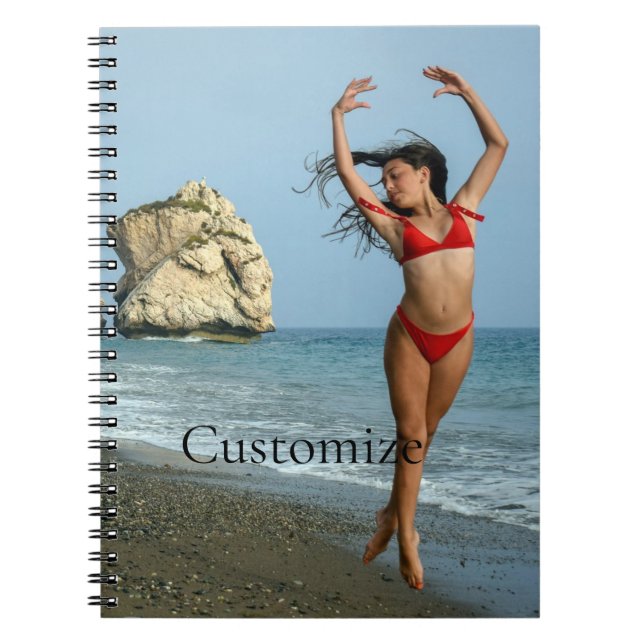 Bikini Modell tanzen Thunder_Cove Notizblock (Vorderseite)