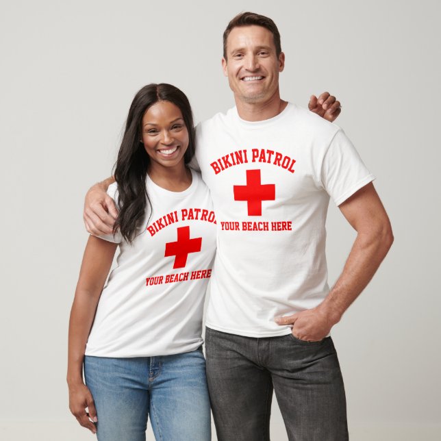 Bikini Patrol Personalisieren T - Shirt (Unisex)
