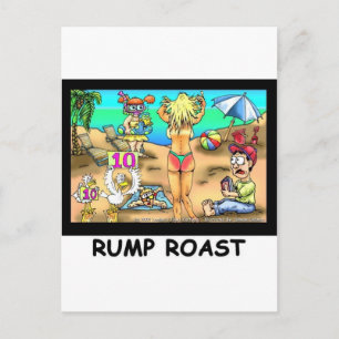 Bikini Rump Roast Lustige Abgefahrene T-Shirts & G Postkarte