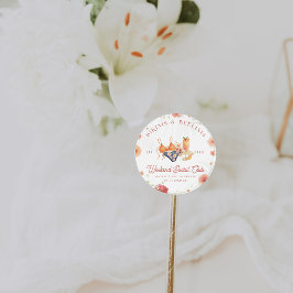 Bikinis & Bellinis Bacheloretto Runder Aufkleber