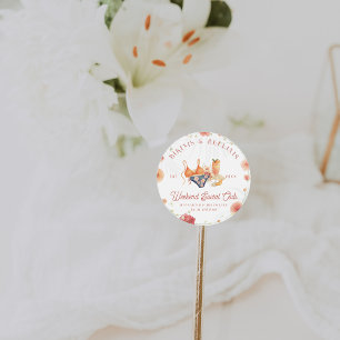 Bikinis & Bellinis Bacheloretto Runder Aufkleber
