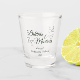 Bikinis & Martinis Bachelorette Weekend Schnapsglas