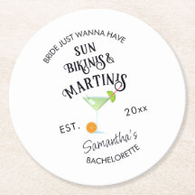Bikinis & Martinis Tropical Pool Hen Bachelorette