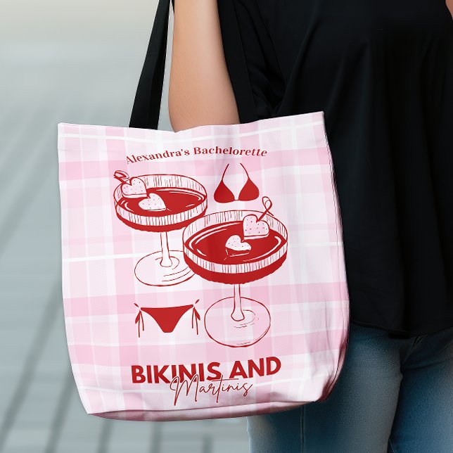 Bikinis und Martinis Bachelorette Tasche (Von Creator hochgeladen)