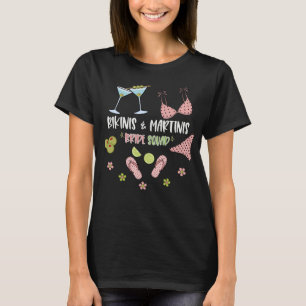 Bikinis und Martinis Braut-Squad Strand-Vibes T-Shirt