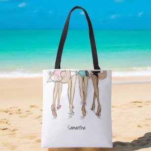 Bikinis und Martinis Chic Fashion Custom Tasche