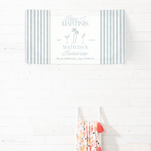 Bikinis und Martinis Eleganter vintage Junggeselli Banner