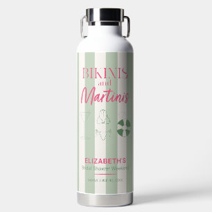 Bikinis und Martinis Junggesellinnen-Abschieds-Woc Trinkflasche