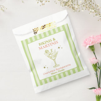 Bikinis und Martinis Junggesellinnen-Abschiedspart Geschenktütchen