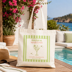 Bikinis und Martinis Junggesellinnen-Abschiedspart Tragetasche