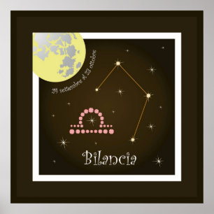 Bilancia 24 settembre al 23 ottobre Poster