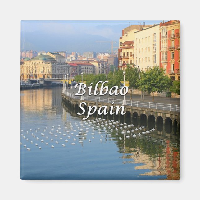 Bilbao, baskisches Spanien (Untertitel) Magnet (Vorne)