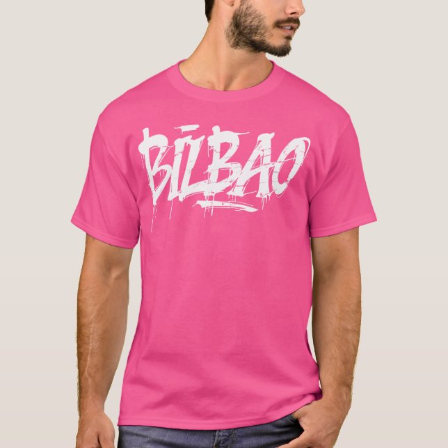 Bilbao City Graffiti Street Art Handstyle Spanien  T-Shirt (Vorderseite)