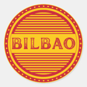 Bilbao City Pride Emblem – Spanische Identität Runder Aufkleber