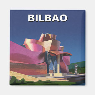 Bilbao Guggenheim Museum Reisen Abstrakt Magnet